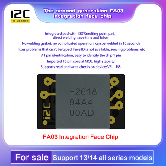 12C FA03 Dot Matrix Chip for iPhone 13-14 Pro Max Repair Lattice 